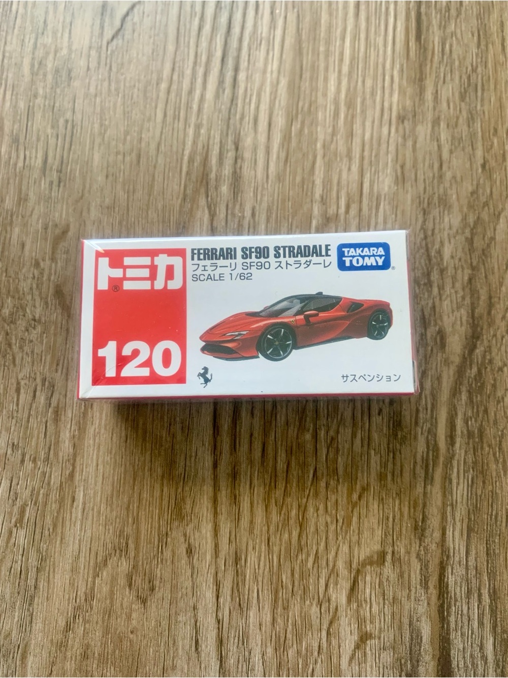 New in Sealed Box Takara Tomy Tomica Ferrari SF90 Stradale Red 1/62 Car #120